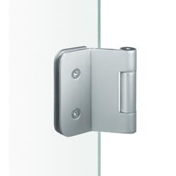 FSB ZT-Ganzglastürband, VG 8790 13 4227, Stahl, DIN Links-Rechts, 2tlg., verchromt matt, DIN Links-Rechts, Gleitlager, Rollenlänge 95mm Nr. 0 13 4227 00103 5704