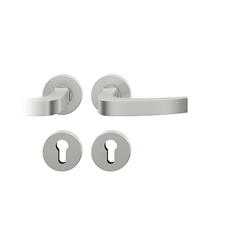 FSB ASL® Drückergarnitur, DIN Links-Rechts, PZ gelocht, 12 1163, Tiefschwarz, Vierkant 7mm, Stärke Abdeckung 7mm, TS 39-58mm Nr. 0 12 1163 11316 8120