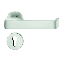 FSB ASL® Drückergarnitur, DIN Links-Rechts, PZ gelocht, 12 1233, Neusilberfarbig, Vierkant 7mm, Stärke Abdeckung 7mm, TS 39-58mm Nr. 0 12 1233 11316 0205