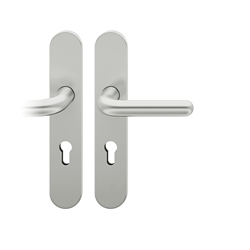 FSB ASL® Drückergarnitur, PZ gelocht, E92, 12 1147, Verkehrsweiß farbig kunststoffbeschichtet, Vierkant 8mm, TS 39-58mm Nr. 0 12 1147 02712 8220