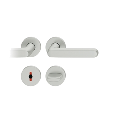 FSB ASL® Drückergarnitur, DIN Links-Rechts, WC Schauscheibe/Schlitzkopf, 12 1246, Naturfarbig, Vierkant 8,5mm, Stärke Abdeckung 7mm, TS 39-58mm Nr. 0 12 1246 01988 0105
