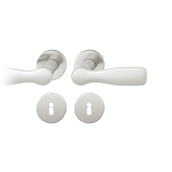 FSB ASL® Drückergarnitur, DIN Links-Rechts, BB gelocht, 12 1226, Neusilberfarbig, Vierkant 8,5mm, Stärke Abdeckung 7mm, TS 39-58mm Nr. 0 12 1226 01304 0205