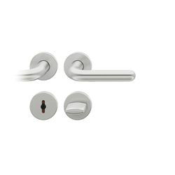 FSB ASL® Drückergarnitur, DIN Links-Rechts, WC Schauscheibe/Schlitzkopf, 12 1147, Messing, Vierkant 8mm, Stärke Abdeckung 7mm, TS 39-58mm Nr. 0 12 1147 01954 4305