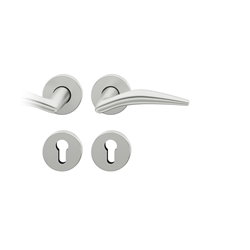 FSB ASL® Drückergarnitur, DIN Links-Rechts, PZ gelocht, 12 1057, Tiefschwarz, Vierkant 7mm, Stärke Abdeckung 7mm, TS 39-58mm Nr. 0 12 1057 01316 8120