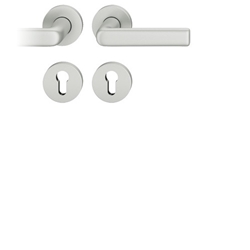 FSB ASL® Drückergarnitur, DIN Links-Rechts, PZ gelocht, 12 1012, Tiefschwarz, Vierkant 7mm, Stärke Abdeckung 7mm, TS 39-58mm Nr. 0 12 1012 01316 8120