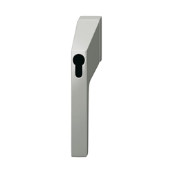 FSB DK-Fenstergriff, abschließbar, DIN Rechts, ohne Schließzwang, 34 3495, Naturfarbig eloxiert, mit Stütznocken, Ø 10mm, verdeckt verschraubt, Vierkant 7mm, Stiftlänge 30mm Nr. 0 34 3495 00409 0105