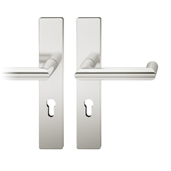 FSB ASL® Drückergarnitur, PZ gelocht, E92, 12 1016, Hellbronze patiniert gewachst, Vierkant 8mm, TS 39-58mm Nr. 0 12 1016 02112 7615