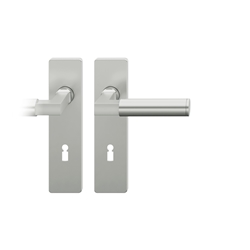 FSB ASL® Drückergarnitur, ohne Lochung 12 1102, Edelstahl fein matt, Vierkant 8mm, TS 39-58mm Nr. 0 12 1102 02101 6204