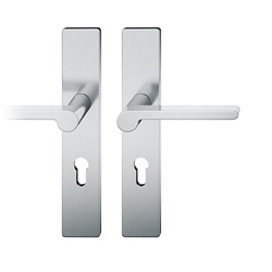 FSB ASL® Drückergarnitur, PZ gelocht, E92, 12 1021, Naturfarbig eloxiert, Vierkant 8mm, TS 39-58mm Nr. 0 12 1021 02112 0105