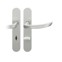 FSB ASL® Drückergarnitur, WC Schauscheibe/Schlitzkopf, E78 12 1119, Hellbronze patiniert gewachst, Vierkant 8mm, TS 39-58mm Nr. 0 12 1119 03154 7615
