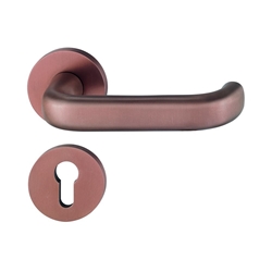 FSB AGL® 3 Drückergarnitur, DIN Rechts, PZ gelocht, 79 1243, Dunkelbronze, Vierkant 9mm, Stärke Abdeckung 7mm, TS 39-48mm Nr. 0 79 1243 61310 7625