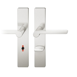 FSB ASL® Drückergarnitur, WC Schauscheibe/Schlitzkopf, E78 12 1021, Naturfarbig eloxiert, Vierkant 8mm, TS 39-58mm Nr. 0 12 1021 02554 0105