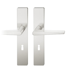 FSB ASL® Drückergarnitur, ohne Lochung 12 1005, Tiefschwarz farbig kunststoffbeschichtet, Vierkant 8mm, TS 39-58mm Nr. 0 12 1005 02101 8120