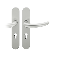 FSB ASL® Drückergarnitur, PZ gelocht, E92, 12 1160, Verkehrsweiß farbig kunststoffbeschichtet, Vierkant 8mm, TS 39-58mm Nr. 0 12 1160 02712 8220