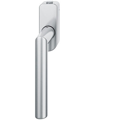 FSB DK-Fenstergriffrosette, mit Druckknopfzylinder, Edelstahl, 34 1000, Edelstahl fein matt, mit Stütznocken, Ø 10mm, verdeckt verschraubt, DIN Links-Rechts, Vierkant 7mm, mit Druckknopfzylinder, Stiftlänge 34mm Nr. 0 34 1000 07650 6204