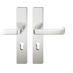 FSB AGL® 3 Drückergarnitur, PZ gelocht, E72 79 1134, Naturfarbig eloxiert, Vierkant 9mm, TS 39-48mm Nr. 0 79 1134 62110 0105
