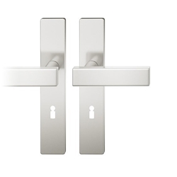 FSB ASL® Drückergarnitur, ohne Lochung 12 1003, Naturfarbig eloxiert, Vierkant 8mm, TS 39-58mm Nr. 0 12 1003 02101 0105