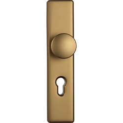 Abus WET-Schutz-Wechselgarnitur,Langschild,eckig,PZ,8/72,DIN Links-Rechts,Aluminium KLN314 B/SB,bronzefarbig eloxiert Nr. 11458