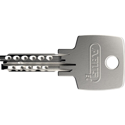 Abus Vorhangschloss 75/60 2 Wendeschlüssel, Messing massiv Gehäuseb. 60mm,Gehäuset. 19mm,H 91mm, verschiedenschließend Nr. 10026420-01