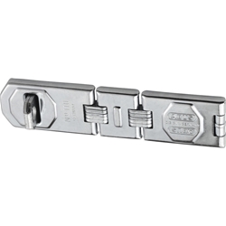 Abus Tür-Gelenk-Überfalle, mit Ösenplatte, Stahl 110/195 zum Anschrauben,L 195mm,H 45mm Nr. 01479