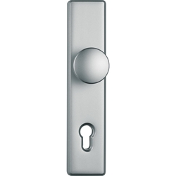 Abus HT-Schutz-Wechselgarnitur,Langschild,eckig,PZ,10/92,DIN Links-Rechts,Aluminium HLN414 B/SB,naturfarbig eloxiert Nr. 31837