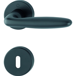 Hoppe Drückergarnitur Verona 1510/42KB/42KBS BB SST RHF F9714M Schwarz matt Nr. 11908506 (alt: 11781221)