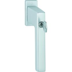 Hoppe DK-Fenstergriff, abschließbar, VK7 Austin 0769S/U959 100NM, F1 naturfarbig eloxiert mit Stütznocken, Nocken Ø 10mm, verdeckt verschraubt, 32mm, Schließungsnr. H001-EW Nr. 3970213