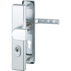 Hoppe WET-Schutz-Wechselgarnitur, eckig, PZ, 8/72, DIN Links-Rechts, Aluminium London 78G/2222ZA/2410/113, F1 naturfarbig eloxiert Langschild, TS 41-46mm Nr. 3701822