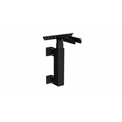 Tischgestell Classic WALL 1B-3D, elektrisch, RAL 9005 schwarz, Wandmontage Abmessung Tischplatte 490-1000 mm x 500-800 mm (BxT), Max. 50 kg Nr. SW.WALL140B