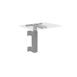 Tischgestell Classic WALL 1B-3D, elektrisch, RAL 9005 schwarz, Wandmontage Abmessung Tischplatte 490-1000 mm x 500-800 mm (BxT), Max. 50 kg Nr. SW.WALL140B