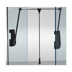Kleiderlift Tandem-Lift 700, schwarz, 15 kg, verstellbar 750-1150 mm Nr. A.700.54
