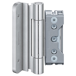 Simonswerk HT-Band, BAKA® Protect 4060 3D FD MSTS, 2tlg., Flachkopf, edelstahl matt gebürstet Gleitlager, Rollenlänge: 140mm, DIN-Richtung: Links-Rechts Nr. 500001568 / 5 080857 0 04085