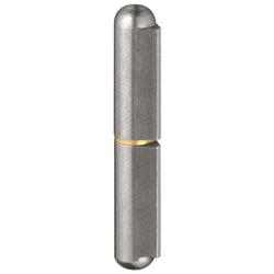 Simonswerk Tür-Profilrolle, KO 40, 45mm, 2tlg. mit Stahlstift, Stahl blank Rundkopf Rollen Ø 10mm, Stift Ø 6mm, zum Anschweißen, DIN-Richtung: Links-Rechts Nr. 500002162 / 5 180701 0 00208