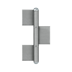 Simonswerk Metalltür-Konstruktionsband, KO 8, 180mm, Stahl mit losem Stahlstift, 3tlg., blank Rollen Ø 22mm, Stift Ø 14mm, DIN-Richtung: Links-Rechts Nr. 5 140646 0 00205