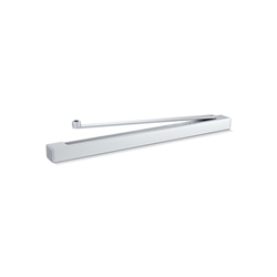 Geze OT-Gleitschiene, für Oben-Türschließer, ALU, TS 5000 E, Bandgegenseite, silberfarbig eloxiert, 1-flg., aufliegend, H 30mm, L 498,50mm (PG:23) 120039