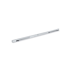 Geze OT-Gleitschiene, für Oben-Türschließer, ALU, TS 5000 R-ISM, Bandgegenseite, verkehrsweiß RAL 9016 lackiert, 2-flg., aufliegend, H 30mm, L 2645mm (PG:23) 115623