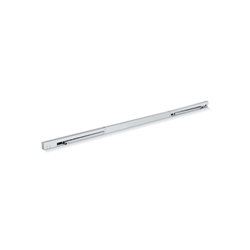 Geze OT-Gleitschiene, für Oben-Türschließer, ALU, TS 5000 E-ISM, Bandgegenseite, silberfarbig eloxiert, 2-flg., aufliegend, H 30mm, L 2645mm (PG:23) 115608