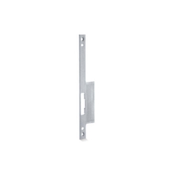 Geze Lappenschließblech, IQ Lock, ER, DIN Rechts, 24/60mm kantig, edelstahl, gebürstet, Türe stumpf, einflügelig, 270x24x3mm u. kürzbar (PG:53) 125201