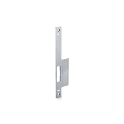 Geze Lappenschließblech, IQ Lock, ER, DIN Rechts, 24/60mm kantig, edelstahl, gebürstet, Türe stumpf, einflügelig, 270x24x3mm u. kürzbar (PG:53) 125201