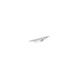 Geze OT-Gleitschiene, für Oben-Türschließer, ALU, Boxer, Bandseite, silberfarbig eloxiert, 1-flg., verdeckt liegend, H 12mm, L 440mm (PG:40) 129213