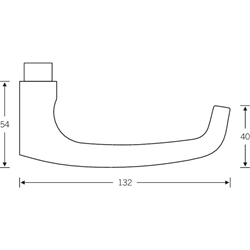 FSB ASL® Drückergarnitur, mit Rosetten, rund, DIN Links-Rechts, PZ gelocht, Edelstahl, 12 1045, Edelstahl, mit Stütznocken, Vierkant 8mm, Stärke Abdeckung 7mm, TS 39-58mm Nr. 0 12 1045 01310 6204