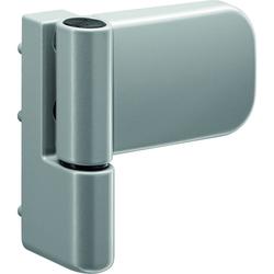 Roto Aufschraubband DoorLine 118Z, 2-teilig, Überschlag 23-25,5mm, DIN Links/Rechts, L 134mm, Aluminium, edelstahloptik (MG:56) 546969