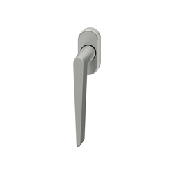 FSB DK-Fenstergriff, ovale Rosette, DIN Links-Rechts, 34 1005, Edelstahl fein matt, mit Stütznocken, Ø 10mm, Vierkant 7mm, Stiftlänge 24-38mm Nr. 0 34 1005 09039 6204
