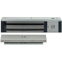 Assa OT-Flächenhaftmagnet, mit Haftgegenplatte, DIN Links-Rechts, ALU 828, elektrisch, natur eloxiert zum Einbauen, DC, 5000N Nr. 828-------44F90