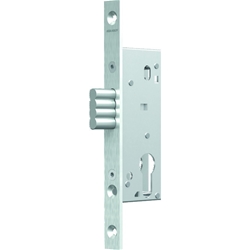 Assa PT-Riegel-Einsteckschloss, PZ, D45, F24x185 rund, ER OneSystem N1503, ohne Wechsler, DIN Links-Rechts, edelstahl, poliert Gangflügel Nr. N1503000XX4001A