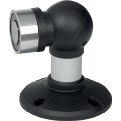 Assa OT-Haftmagnet, für Türen, DIN Links-Rechts, Aluminium 830-8 BW1, mit Distanzhalter, schwarz, silber eloxiert zum Anschrauben, 24V, DC, 800N Nr. 830-8BW1----F90