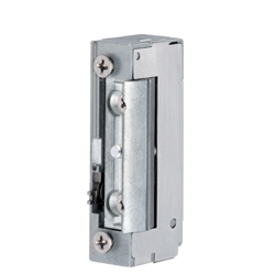 Assa Türrahmen-Elektro-Türöffner, mit Flachschließblech, DIN Links-Rechts 128E, 10-24V, edelstahl symmetrisch, mit Arretierung, Schließblechl. 130mm, Schließblechb. 24mm, Schließblechs. 3mm Nr. 128E---09635A71