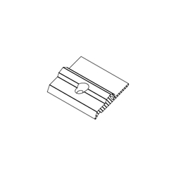 Gutmann Fenster Klipshalter, zu Flügelabdeckprofil, Kunststoff H 7605, zum Anschrauben, schwarz (VE= 200 Stück)