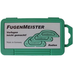 Fugenmeister-Schablonensatz R-03 gerade Radien 3-teilig