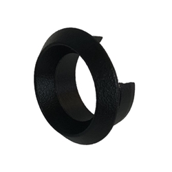 PZ-Zylinderabdeckrosette RAL 9005 schwarz Feinstruktur D 26mm H 11,7mm